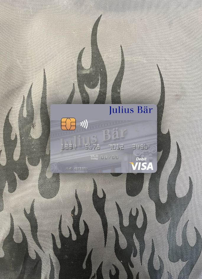 Download Switzerland Julius Baer Group AG visa debit card photolook front Photoshop template